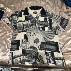 Vintage Casino Graphic Men's Shirt